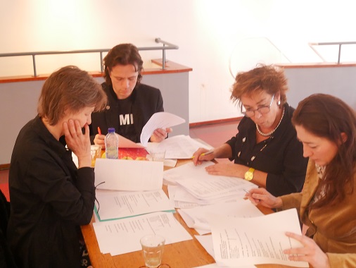 De jury aan het werk